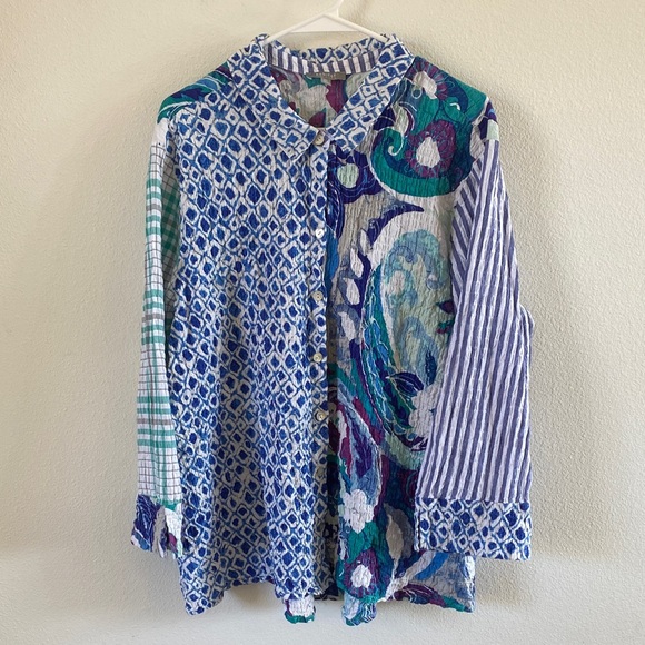 Habitat Cotton Button up - Picture 1 of 7